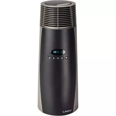 image of Lasko - 1500-Watt Full-Circle Warmth Ceramic Tower Space Heater with Remote Control - Black with sku:bb22034677-bestbuy