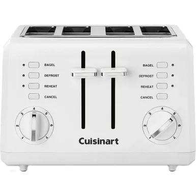 image of Cuisinart - 4-Slice Wide-Slot Toaster - White with sku:bb21536890-bestbuy