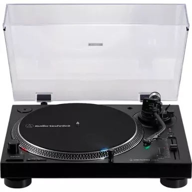 image of Audio Technica Turntable with USB and Bluetooth - Black with sku:bb21518744-6405424-bestbuy-audiotechnica