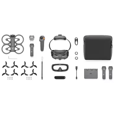 image of DJI - Avata 2 Fly More Combo Drone (Three Batteries) - Gray with sku:bb22289237-bestbuy