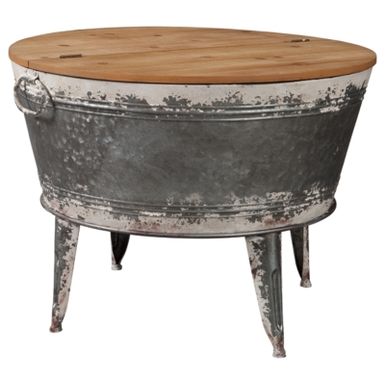 image of Two-tone Shellmond Accent Cocktail Table with sku:a4000209-ashley