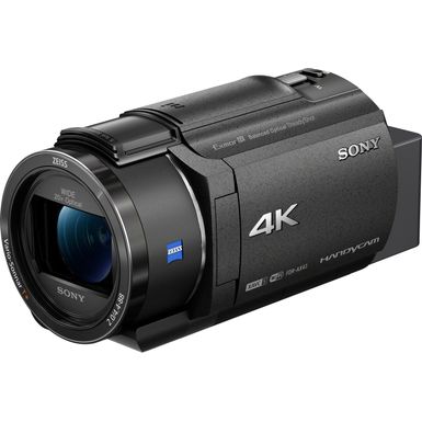 image of Sony - AX43A 4K Handycam with Exmore R CMOS sensor camcorder - Black with sku:bb22025108-6516306-bestbuy-sony