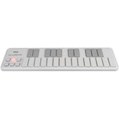image of Korg NanoKEY2 Slim-Line USB MIDI Controller, 25 Keys, Modulation Switch, White with sku:konanokey2wh-adorama