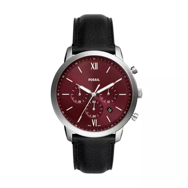 Fossil 2024 burgundy watch