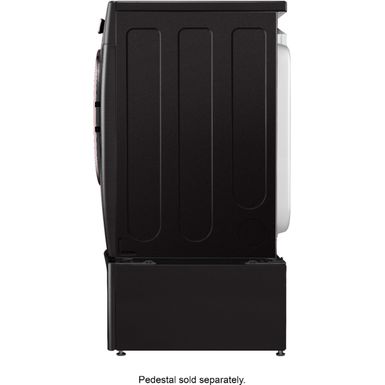 Alt View Zoom 25. LG - 7.4 Cu. Ft. Stackable Smart Gas Dryer with Steam and Built-In Intelligence - Black steel