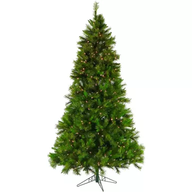 Fraser Hill Farm 6.5' Canyon Pine Tree, Clear LED Lights, Easy Connect