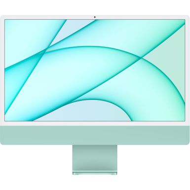 image of iMac 24" with Retina 4.5K display All-In-One - Apple M1 - 8GB Memory - 256GB SSD - w/Touch ID (Latest Model) - Green with sku:bb21705022-bestbuy