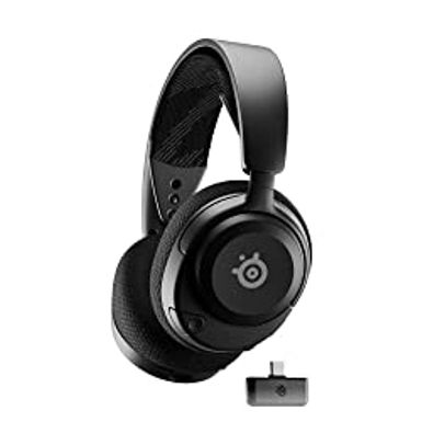 image of SteelSeries New Arctis Nova 4 Wireless Multi-Platform Gaming Headset  360 Spatial Audio 2.4GHz High-Speed Wireless  36 Hr Battery  USB-C  ClearCast Gen 2 Mic  PC, Playstation, Switch, Meta with sku:b0c1p7xv7v-amazon