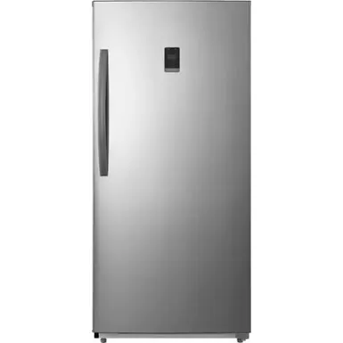 image of Insignia™ - 13.8 Cu. Ft. Garage Ready Convertible Upright Freezer - Stainless Steel with sku:bb21195803-bestbuy