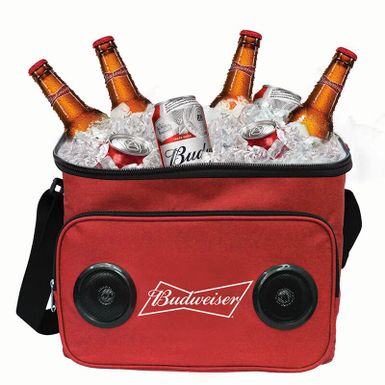 image of BudweiserBluetooth Speaker Cooler Bag with sku:bwscb001-electronicexpress