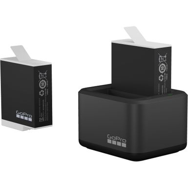 image of GoPro - Enduro Dual Battery Charger + Battery (HERO11 Black/HERO10 Black/HERO9 Black) - Black with sku:bb22008613-6511070-bestbuy-gopro