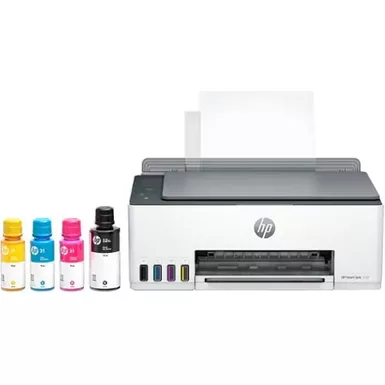 image of HP - Smart Tank 5101 Wireless All-In-One Supertank Inkjet Printer with up to 2 Years of Ink Included - White with sku:bb22057407-bestbuy