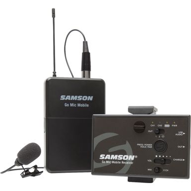 image of Samson - Go Mic Mobile Lavalier Wireless Microphone System with sku:bb21026759-6253300-bestbuy-samson