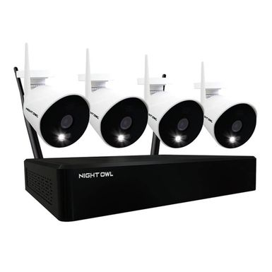 image of Night Owl 10 Channel 1080p Smart Security System with 1TB Hard Drive and 4 1080p Wi-Fi IP Spotlight Cameras with sku:wnip24l1-electronicexpress