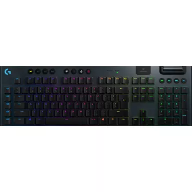 Logitech - G915 LIGHTSPEED Full-size Wireless Mechanical GL Clicky Switch Gaming Keyboard with RGB Backlighting - Black