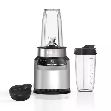 Ninja - Nutri-Blender Pro Personal Blender with Auto-iQ - Cloud Silver