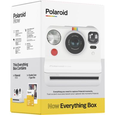 Angle Zoom. Polaroid - Now Instant Film Camera Bundle - White