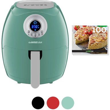 image of GoWISE 3.7-Quart Digital Air Fryer + 100 Recipes - Mint with sku:gw22961-electronicexpress