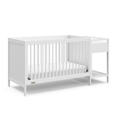 image of Graco Fable 4-in-1 Convertible Crib and Changer - White with sku:hitkm_keia6pyd7oxyqtmqstd8mu7mbs-sto-ovr