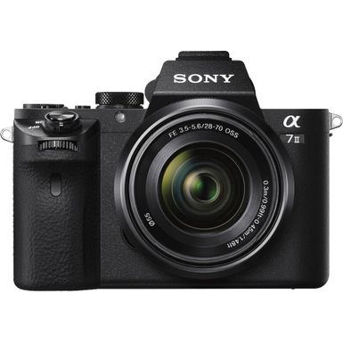 image of Sony - Alpha a7 II Full-Frame Mirrorless Video Camera with 28-70mm Lens - Black with sku:ilce7m2kb-electronicexpress