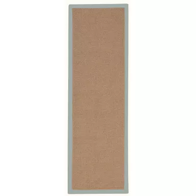 Abberly Cork And Ice Blue 2.6X8 Area Rug