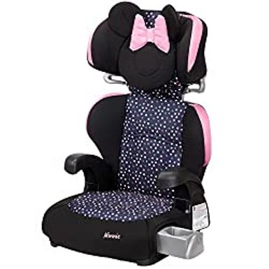 image of Disney Baby Pronto! Belt-Positioning Booster Car Seat, Belt-Positioning Booster: 40100 pounds, Minnie Dot Party with sku:b0btn1gqzr-dor-amz