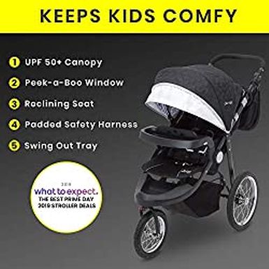 Jeep Cross-Country Sport Plus Jogging Stroller by Delta Children, Charcoal Galaxy