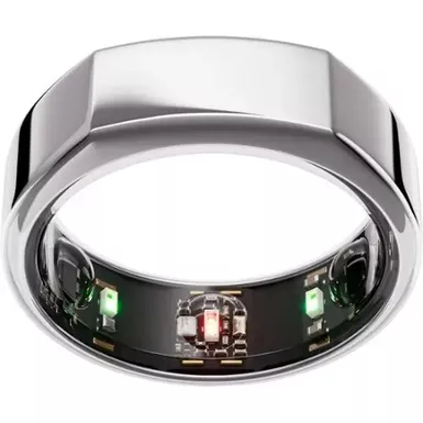image of Oura Ring Gen3 - Heritage - Size 10 - Silver with sku:bb22127956-bestbuy