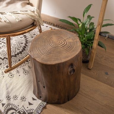 Faux discount wood stool