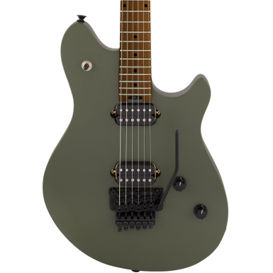 image of EVH Wolfgang WG Standard Electric Guitar. Baked Maple FB, Matte Army Drab with sku:evh-5107003520-guitarfactory
