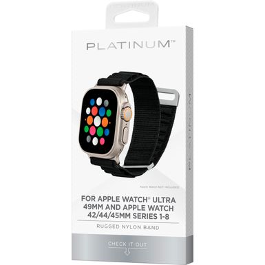 Platinum Rugged Nylon Band for Apple Watch