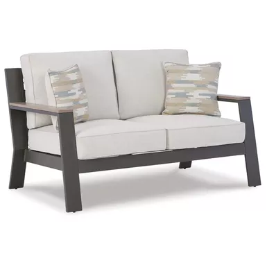 image of Tropicava Outdoor Loveseat with Cushion with sku:p514-835-ashley