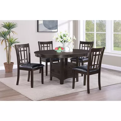 image of Lavon 5-piece Dining Room Set Espresso and Black with sku:102671-s5-coaster