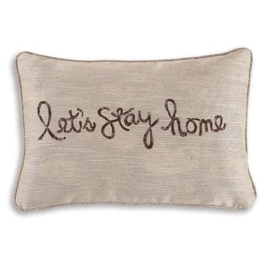 image of Lets Stay Home Pillow with sku:a1000554p-ashley