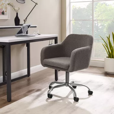 image of Roseberry Office Chair Grey with sku:lfxs1428-linon