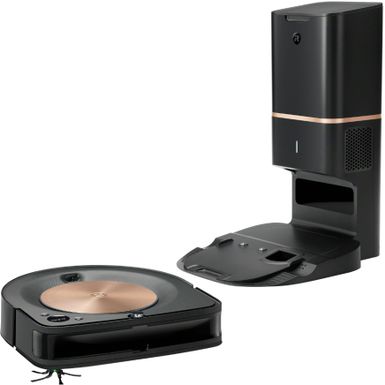 Angle Zoom. iRobot - Roomba s9+ (9550) Wi-Fi Connected Self-Emptying Robot Vacuum - Java Black