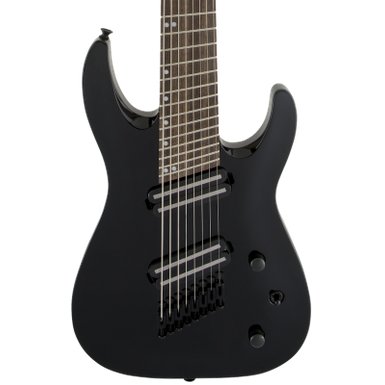 image of Jackson X Series Dinky Arch Top DKAF8 MS Electric Guitar. Laurel FB, Multi-Scale, Gloss Black with sku:jac-2916183503-guitarfactory