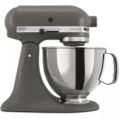 image of KitchenAid Artisan Series 325-Watt Tilt-Back Head Stand Mixer in Imperial Grey with sku:ksm150psgr-almo