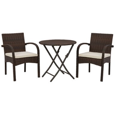 image of Brown Anchor Lane Chairs w/CUSH/Table Set (3/CN) with sku:p309-050-ashley