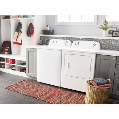 Alt View Zoom 15. Amana - 6.5 Cu. Ft. Electric Dryer with Automatic Dryness Control - White