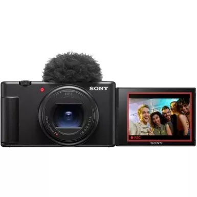 image of Sony - ZV1 II 20.1-Megapixel Digital Camera for Content Creators and Vloggers - Black with sku:bb22142213-bestbuy