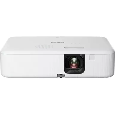 Epson - EpiqVision Flex CO-FH02 Full HD 1080p Smart Streaming Portable Projector, 3-Chip 3LCD, Android TV, Bluetooth - White