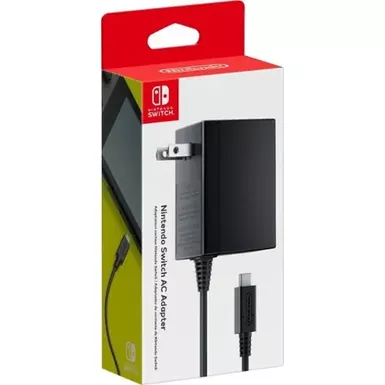image of AC Adapter for Nintendo Switch - Black with sku:bb20670477-bestbuy