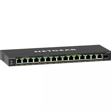 image of Netgear GS316EP 16-Port 180W High-Power PoE+ Gigabit Ethernet Plus Managed Switch with 1 SFP Port with sku:negs316epnas-adorama