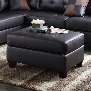 3 Piece Sectional Sofa with Ottoman - Grey