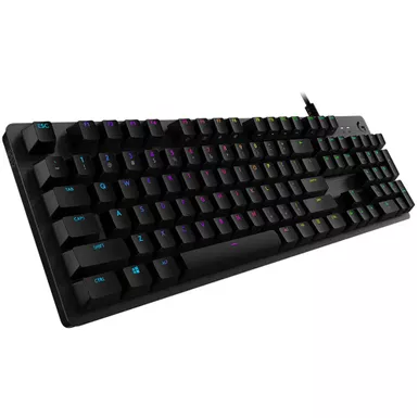 image of Logitech - G512 Carbon Lightsync RGB Gaming Keyboard with GX Brown Switches, Black with sku:6rt277-ingram