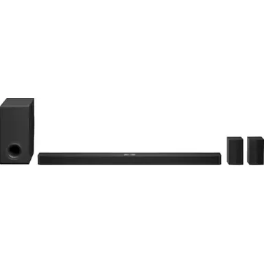 image of LG - 7.1.3 Channel Soundbar with Wireless Subwoofer, Dolby Atmos and DTS:X - Black with sku:bb22289561-bestbuy