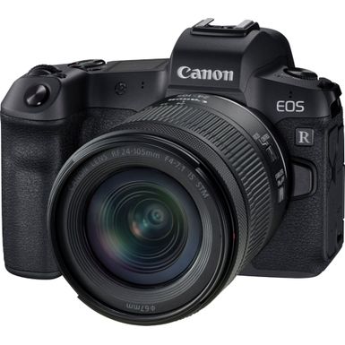 image of Canon - EOS R Mirrorless 4K Video Camera with RF 24-105mm f/4-7.1 IS STM Lens - Black with sku:bb21562122-6415568-bestbuy-canon