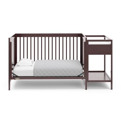 Graco Fable 4-in-1 Convertible Crib and Changer - Pebble Gray