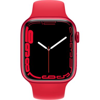 Apple Watch Series 7 (GPS) 45mm (RED) Aluminum Case with (PRODUCT RED) Sport Band Bundle